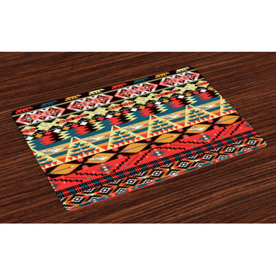 Mccrimmon Ethnic Flowers Arrows Placemat