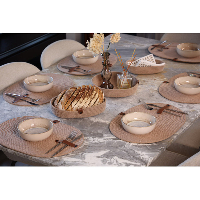 Ebern Designs Decorative Basket, Beige