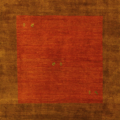 Tapis contemporains jaunes lavables à la machine 2791