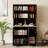 71" Kitchen Pantry Storage Cabinet With Microwave Oven Countertop-1118637449