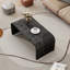Table basse TREXM Minimalist avec un design Art déco incurvé pour le salon ou la salle à manger (noir antique)-2117997206