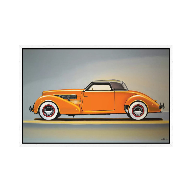 Cord 810 by Paul Meijering - Painting on Canvas, 66.04 cm H x 45.72 cm W, White Framed