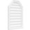 Octagonal Top Surface Mount Non-Functional Brickmould Sill Frame PVC Gable Vent