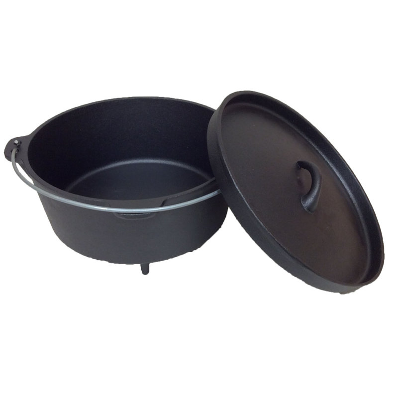 Cuisiland Cast Iron Round Dutch Oven, 16 Qt.