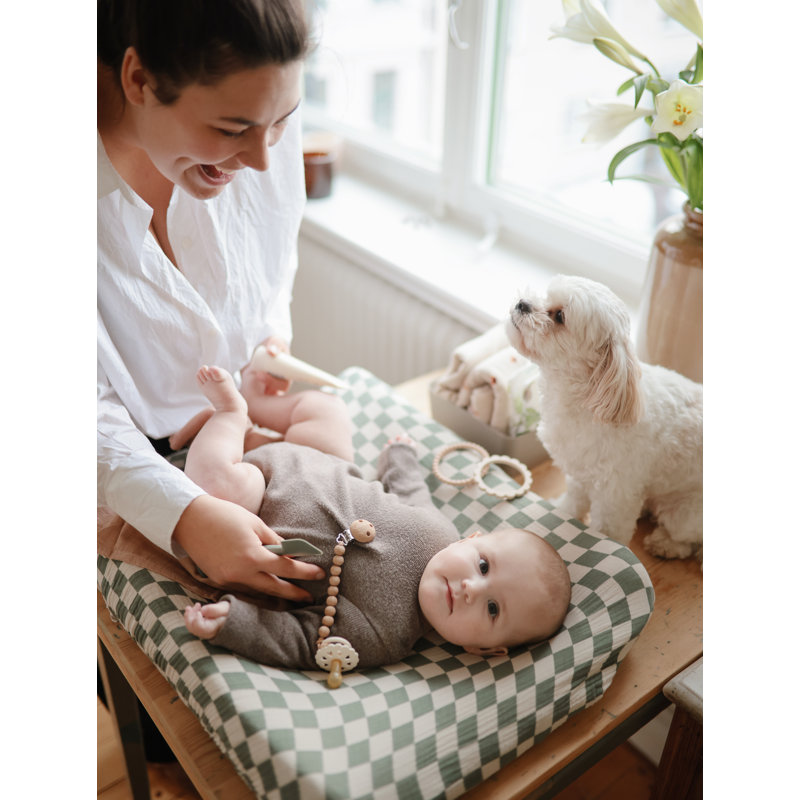Changing Pad Cover, Olive Check