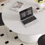 Creamy White modern sintered stone dining table-102334580
