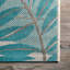 Tapis bleu sarcelle / ivoire Rowley-19345938