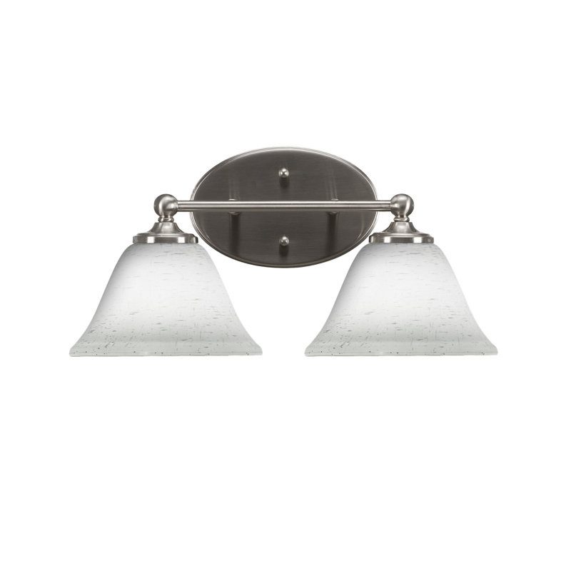 Barre d'éclairage de salle de bain Sadea, Nickel brossé, 2