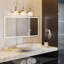 Éclairage pour meuble-lavabo de salle de bain à trois lumières de style rétro-923246544