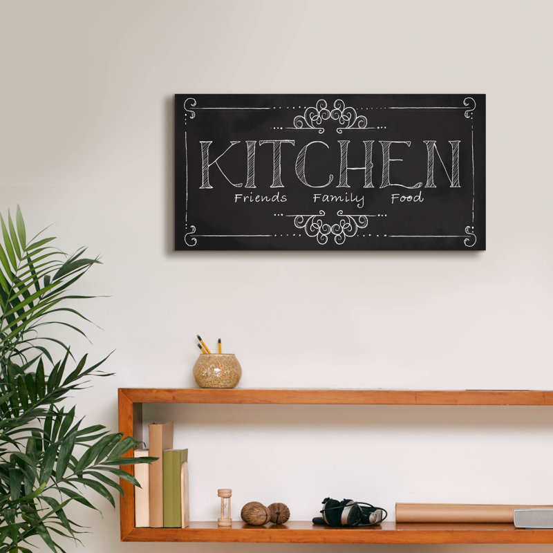 «Kitchen Chalk» par Fiona Stokes-Gilbert, art mural sur toile, H 12 po x l 24 po x P 0,75 po