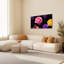 Ensemble de 1 tableau sur toile à motif floral de roses colorées-1150057361