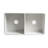 Alfi Brand 18'' W Double Bowl Fireclay Farmhouse Kitchen Sink 0-90988715