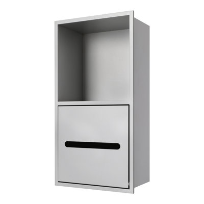 Stainless Steel Toilet Paper Holder With Shelf, Bathroom Niche, Bathroom Niche With Paper Holder