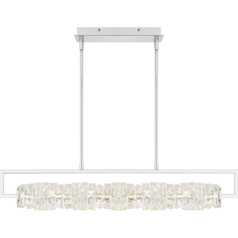 Dainah Integrated LED Polished Chrome Island Light