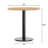 30" Round Solid Wood Commercial Tabletop with 18" Dining Height Base-102232065-102232066-102234108