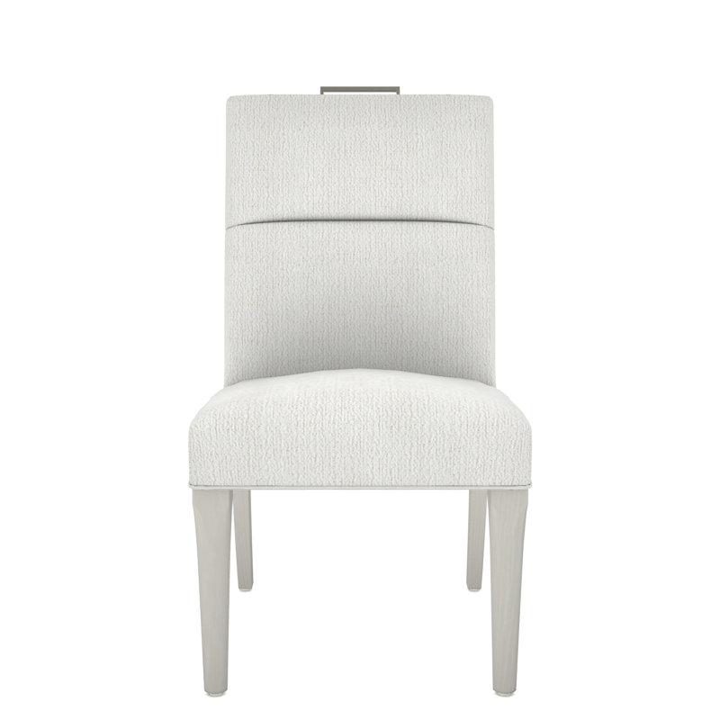 Thom Filicia Home Fabric Tight Back Side Chair, Kennelly Snow, Wrenn