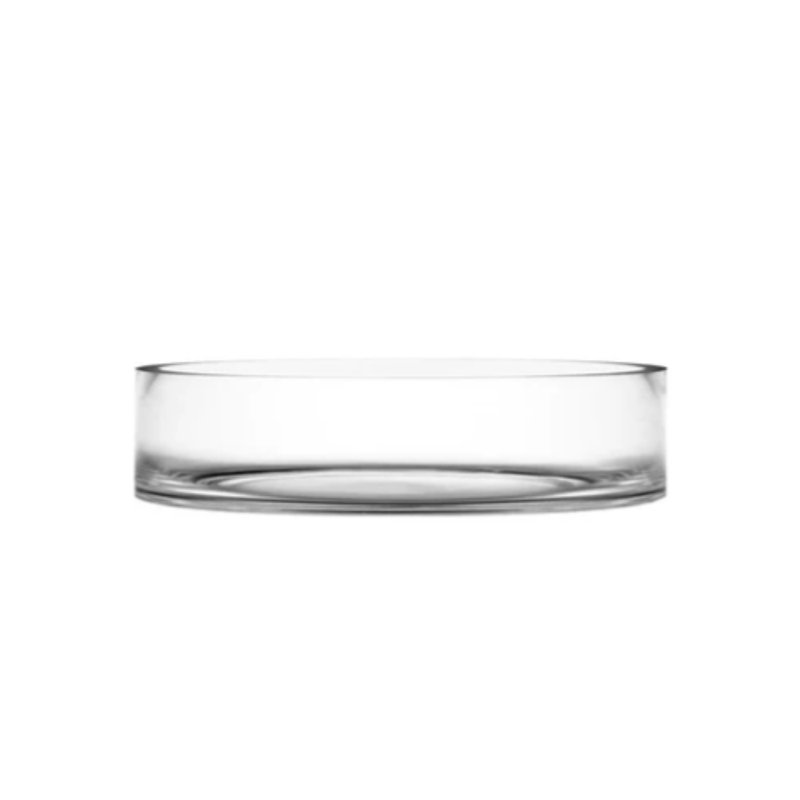 Cylinder Clear Glass, 4" H x 12" W x 12" D