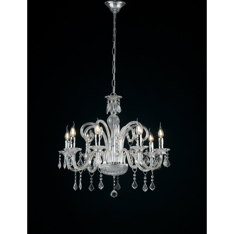 Celia 8 - Light Candle Style Chandelier