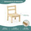 Chaises en bois franc EdQ (ensemble de 2 ACR) 8 po-118764879