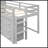 Twin Size Low Loft Bed With Cabinet And Shelf, Space-Saving Design For Modern Bedrooms-1143191952