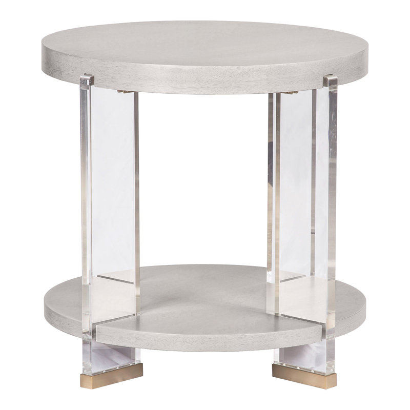 Dell Rey Lamp Table, Dove Gray