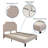 Aluino Arched Button Tufted Upholstered Platform Bed Frame - No Box Spring Required-395099098-395099102