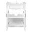 Meuble-lavabo 24 po avec lavabo supérieur, armoire de rangement moderne avec 2 portes à fermeture douce et tablette réglable, structure en bois massif-468015076