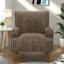 Chaises d'appoint confortables, sièges de maison modernes en bois de velours côtelé large