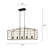 Luminaire suspendu noir / brun clair à 5 lumières l 33,1 po Empris