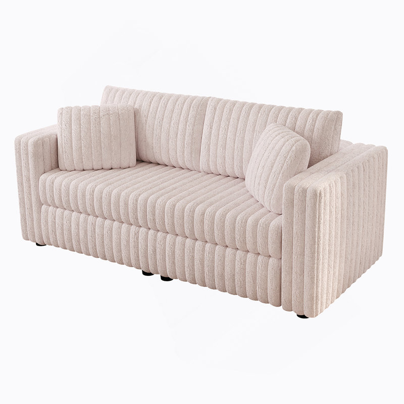 Canapé confortable et polyvalent pour 2 personnes avec coussins amovibles pour un nettoyage facile