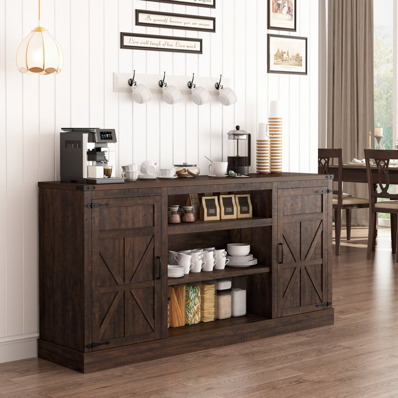Cerell Media Console and TV Stand for TVs up to 75", Brown