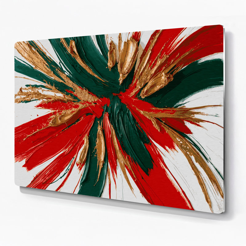 «Lyrical Abstraction 53», art mural en métal brun, H 11 po x l 14 po