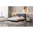 Full Size Upholstered Platform Bed Frame, Floating Bed with Sensor Light and 2 Large Backrests, Stylish Platform Bed with 2 sets of USB Port and Socket on each rear Bed Leg