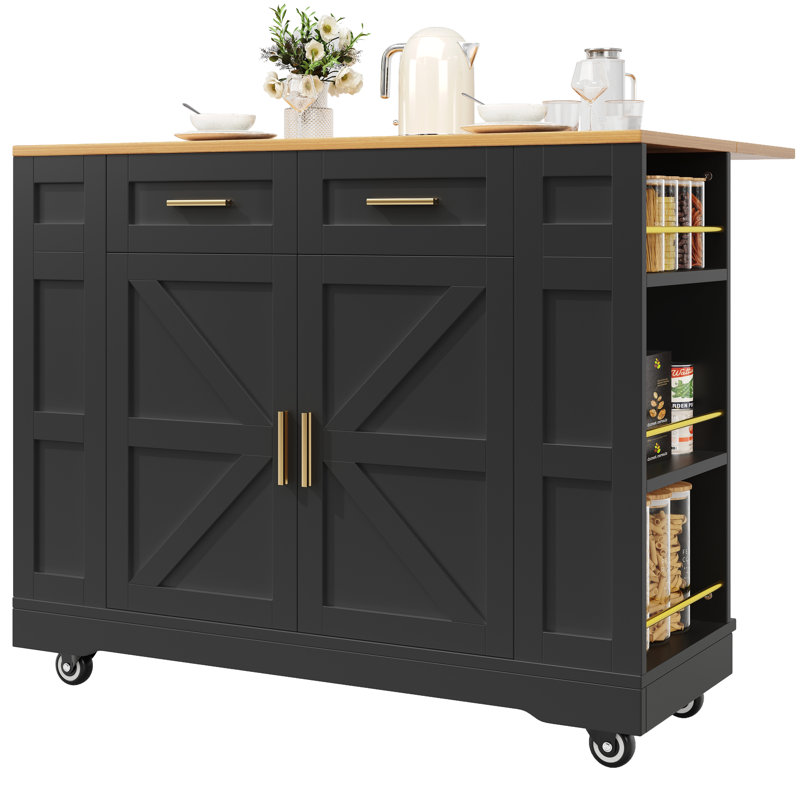 Kitchen Island, Black