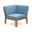 Ravina  6-Piece Modern Rustic Acacia Wood Outdoor Sectional Set With Coffee Table-116488378