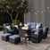 Red Barrel Studio® 10 Pieces Outdoor Patio Furniture Set with Fire Pit Table, Rattan Wicker Sectional Swivel Rocker Chairs Sets