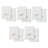  100% Turkish Cotton FISH SCHOOL Scallop 2PC Embellished Hand Towel Set-704600577-704257985