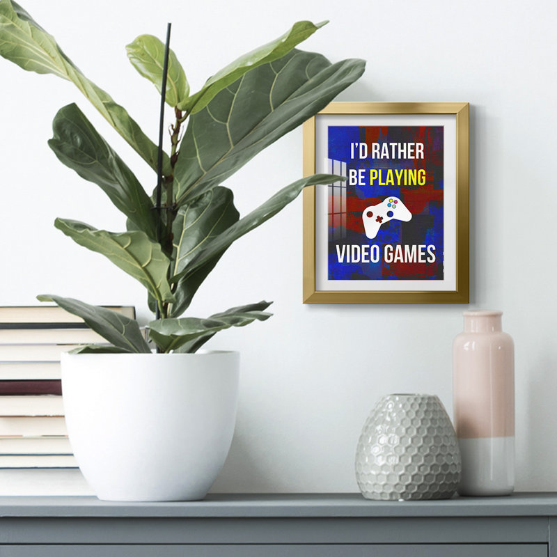«Gamer at Play III», impression encadrée, H 28,5 po x l 20,5 po