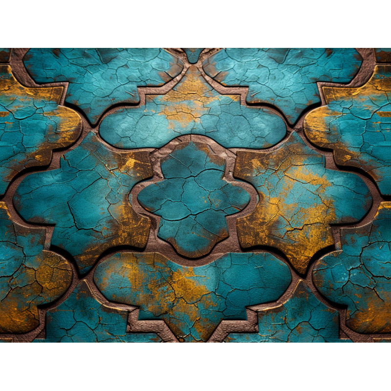 Jeté en molleton Cracked Texture - Jetés d'art visuel pour canapés ou lits, L 50 po x L 60 po