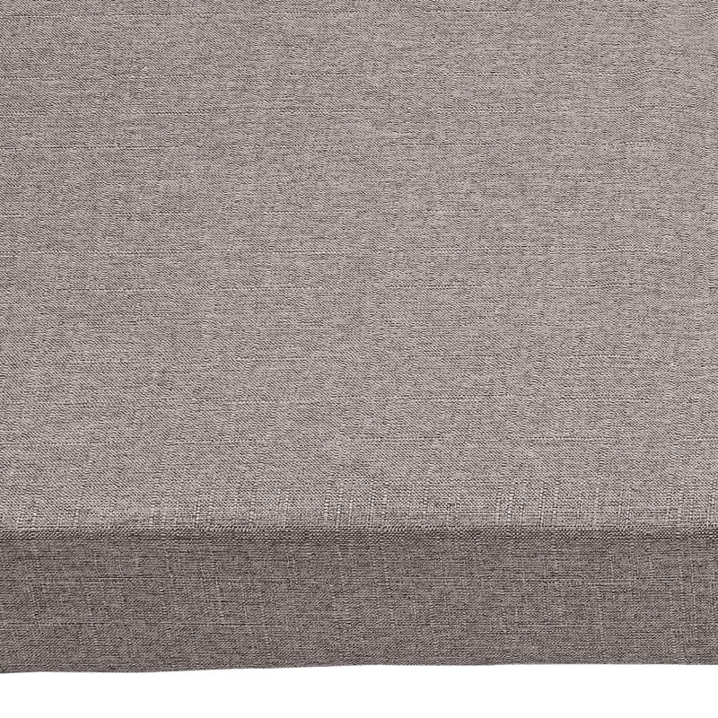 Outdoor Bench Seat Cushion, Gray, 60" x 18"
