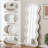 Flannel Full Length Wave white Floor Mirror with Stand for Bedroom living room Hanging or Against The Wall-1487326293