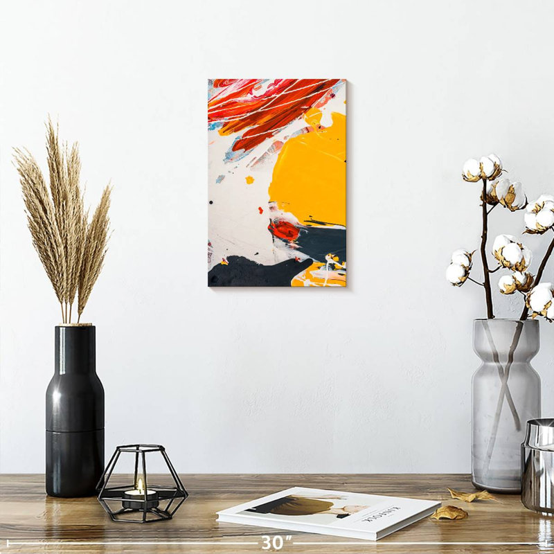 Avery Abstract Splatter Expression, 12" H x 8" W