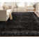  Zazzle Argos Vintage Floral Modern Black Area Rug