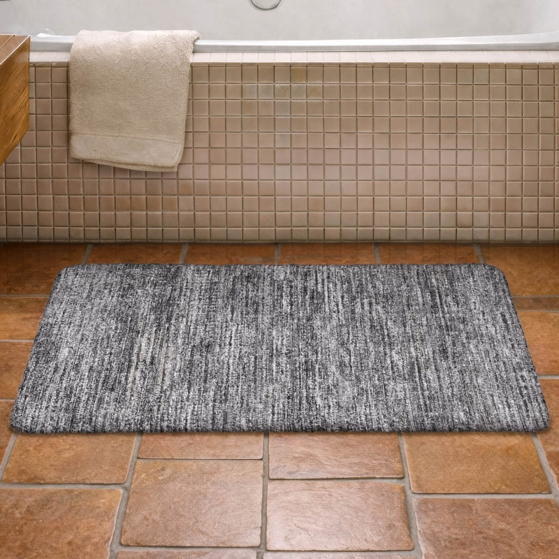 Tapis à poils longs lavable à la machine de qualité supérieure Dream, Gris, 2 pi 6 po x 3 pi 10 po