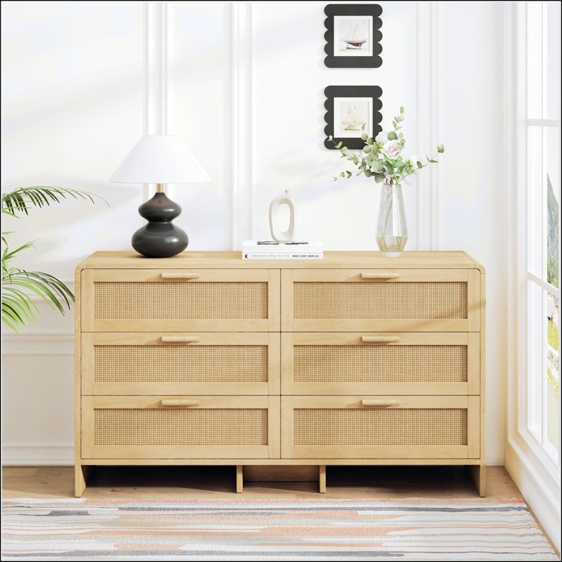 Armoire de coin en rotin 51,18 po