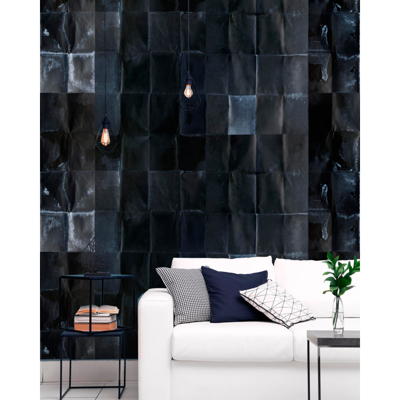 Impermanence Wallpaper Roll, Gray/Black