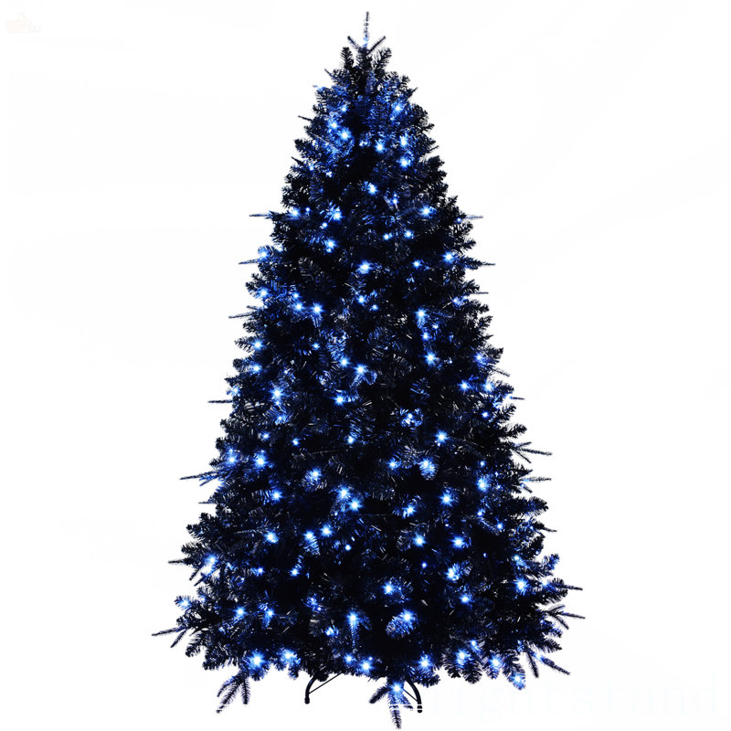 7.5Ft Black Christmas Tree, 7.5'