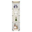 LED Lights  Glass Display Cabinet  Shelves With Door, Floor Standing Curio Bookshelf   Bedroom Office