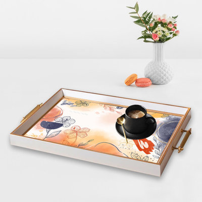 Élégant plateau en verre de 19,7 po x 11,4 po x 1,4 po | Fabrication 100% verre durable | Facile à nettoyer avec un chiffon humide | Idéal pour le service, la présentation décorative et l'organisation | Ajout élégant à la décoration intérieure