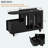 Versatile Mobile End Table With Storage And Lockable Wheels, Ideal For Any Room In Your Home.-1873780438